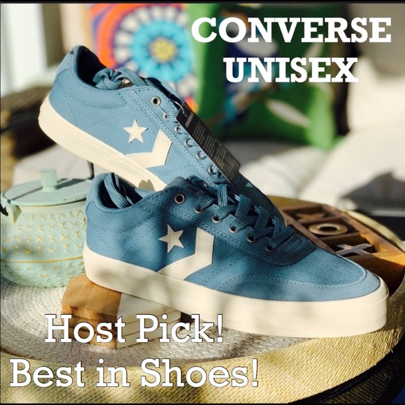 Converse Shoes - Converse Blue Canvass & Suede Sneakers W: 9.5/M: 8